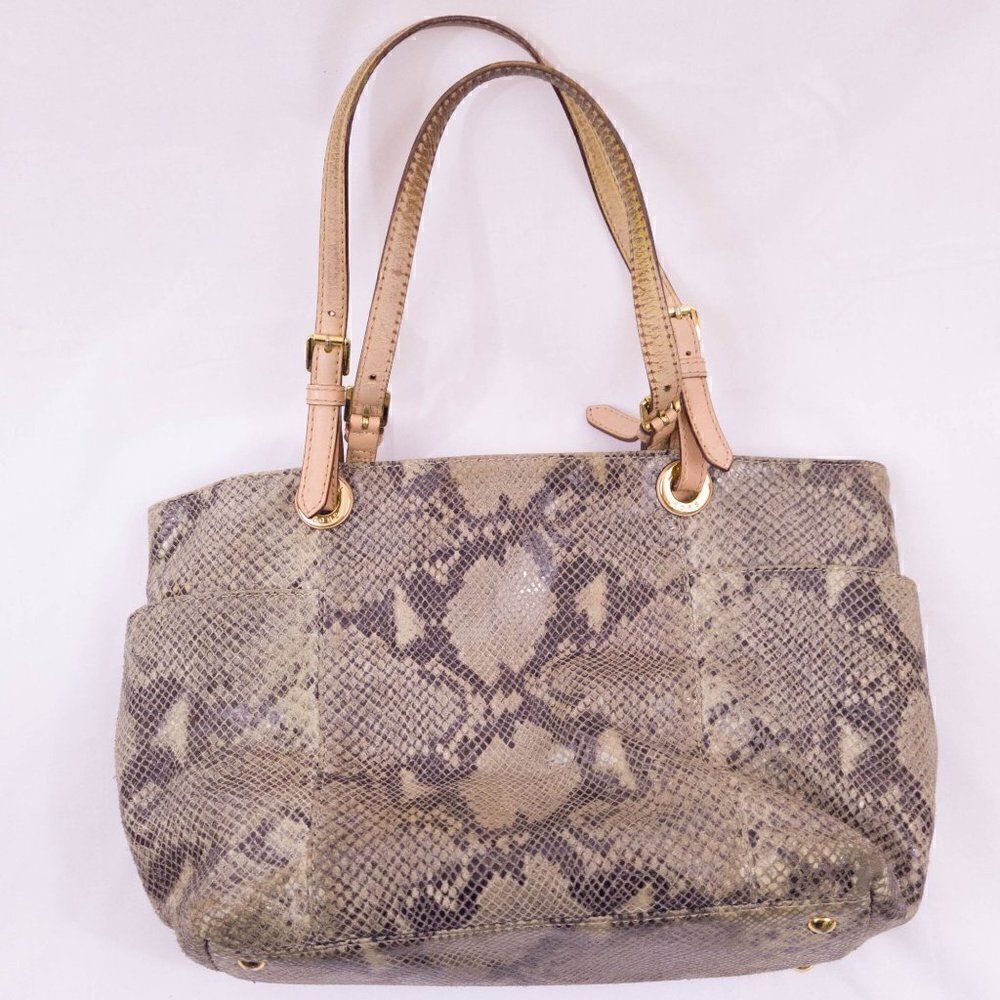 Michael Kors Jet Set Tote Python Print - Picture 3 of 6